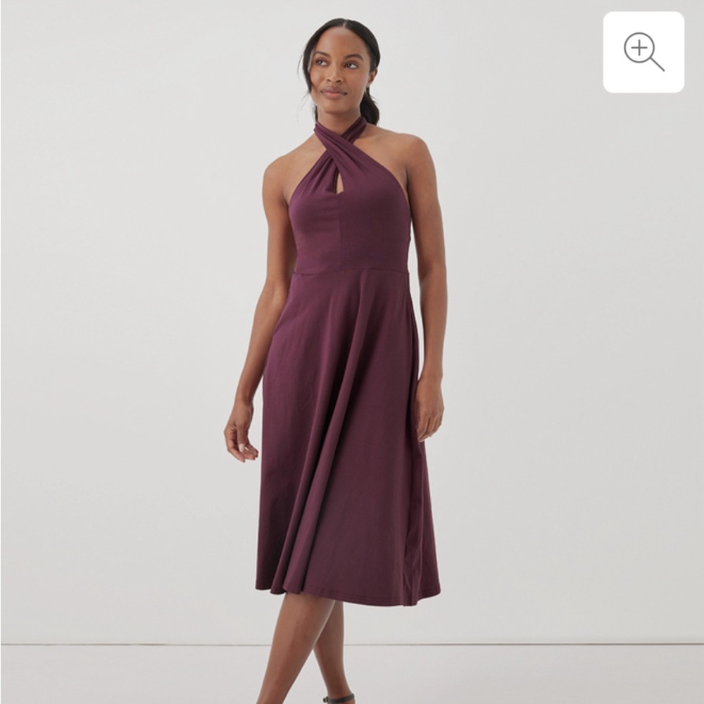 Pact BRAND NEW Fit & Flare Modern Halter Dress NWT